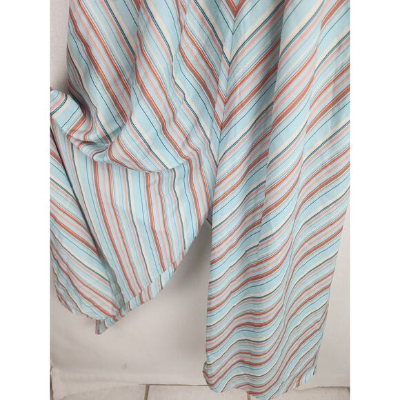 Unique Vintage Jumpsuit Womens 3X Striped beachy Wide leg funky cropped Summer - Picture 5 of 13